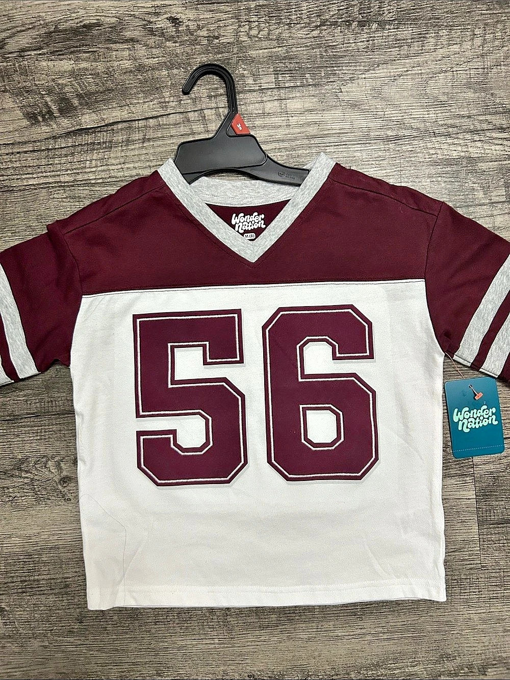 Wonder Nation Girls Color Block Jersey Top Size Medium NWT
